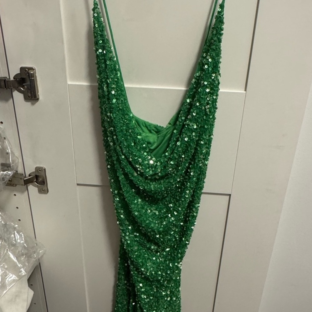 Retrofete Emerald Sequin Gown
